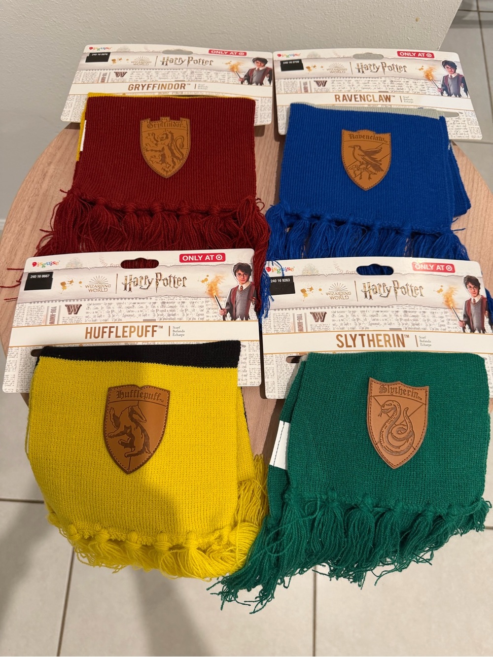 Harry Potter House Scarves - Red, Blue, Yellow, Green, Halloween costumes
